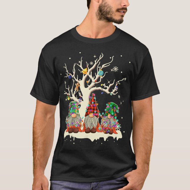 T-shirt Trois Gnomes De Football, Gnome De Football, Sport (Devant)