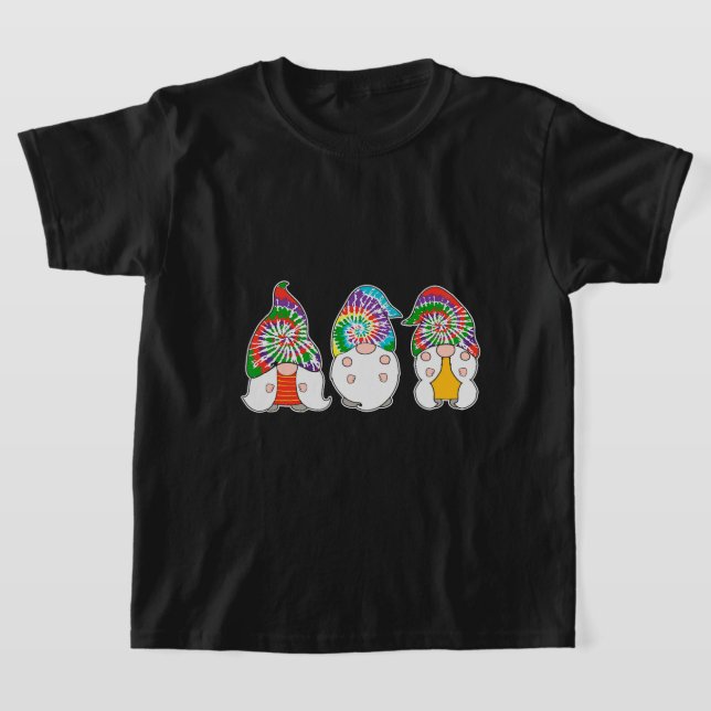 T-shirt Trois Gnomes Hippie Tee - shirt Paix Gnome Funny R (Poser)