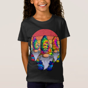 T-Shirt Trois Gnomes Hippies, Gnome de la Paix, Drôle Crav