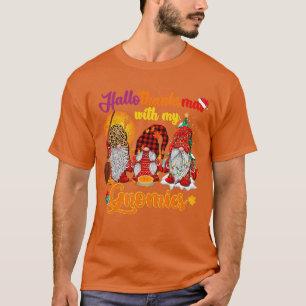 T-shirt Trois Gnomes Joyeux Halloween Automne Candy Corn P