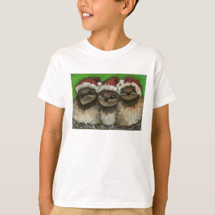 T-shirt Trois hirondelles chantant des chants de Noël