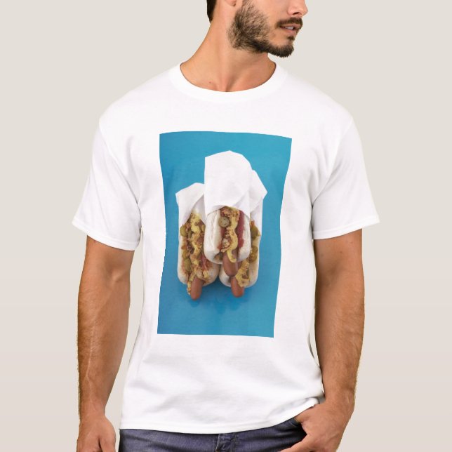T-shirt Trois hot-dogs en petits pains (Devant)