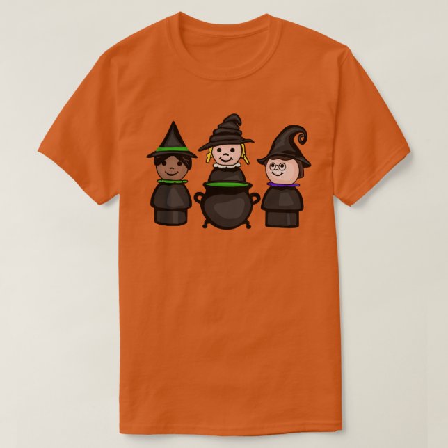T-shirt Trois Jolies Petites Sorcières (Design devant)