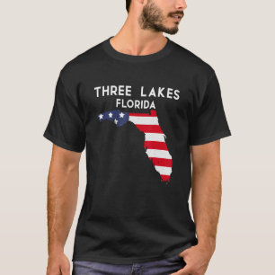 T-shirt Trois Lacs Floride États-Unis Amérique Voyage Flor