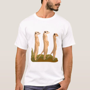 T-shirt Trois Meerkats