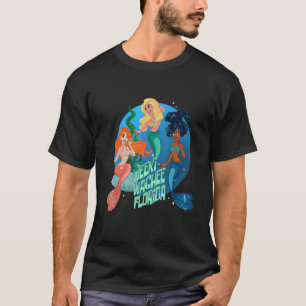T-shirt Trois Msirènes De Weeki Wachee Florida Souvenir