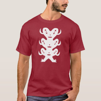 T-shirt Trois ont dirigé le monstre de la lune