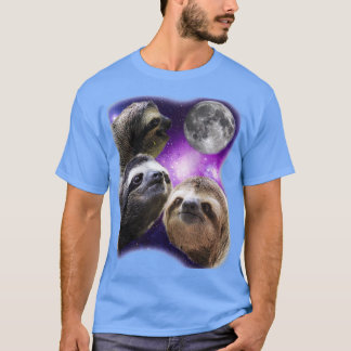 T-shirt Trois Parodies Qui hurlent Sur La Lune Drôle Parod