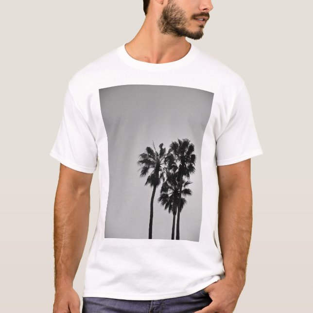 T-shirt Trois paumes blanches (Devant)
