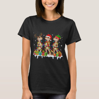 T-shirt Trois Père Noël Reindeer Elf Porté Dragon Noël