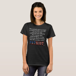 T-shirt Trois personnes n'ont jamais eu confiance;