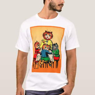 T-shirt Trois petits chatons et mère, Louis Wain