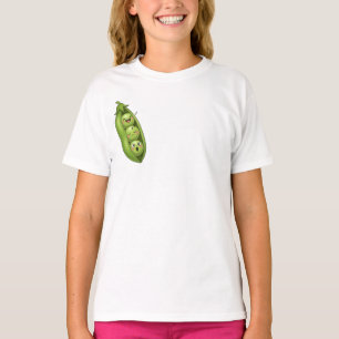 T-shirt Trois petits pois mignons dans une cosse pour enfa