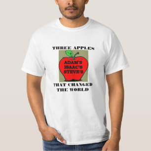 T-SHIRT TROIS POMMES QUI ONT CHANGÉ LE MONDE