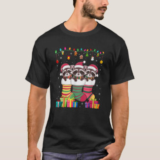 T-shirt Trois Raccoon dans Sock Funny Garçons Filles Enfan