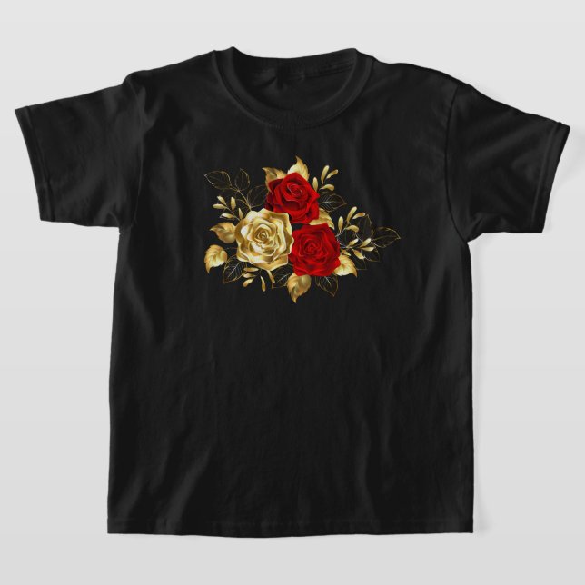 T-shirt Trois Roses de bijoux (Poser)