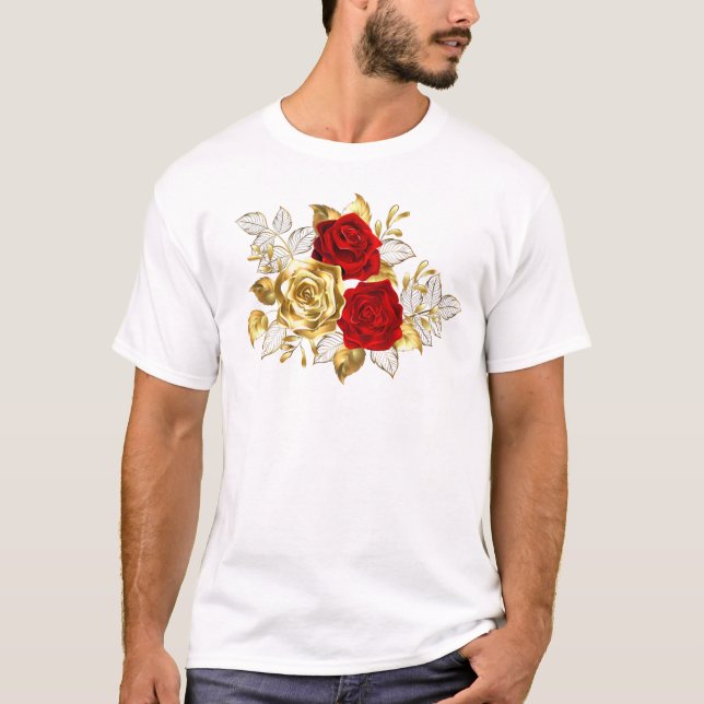 T-shirt Trois Roses de bijoux (Devant)
