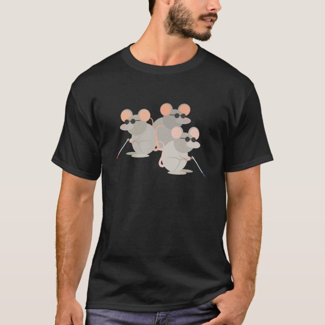 T-shirt Trois souris aveugles (Devant)