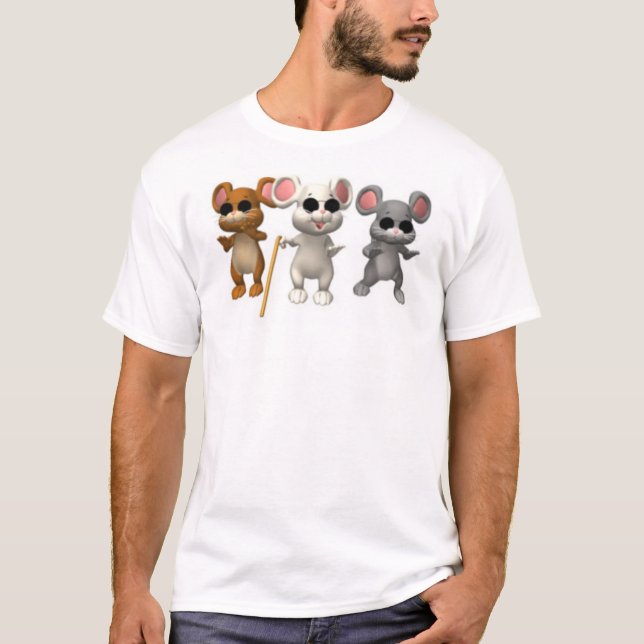 T-shirt Trois souris aveugles (Devant)