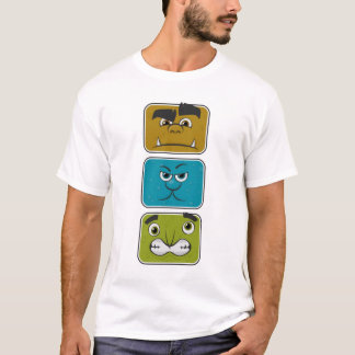 T-shirt Trois visages monstrueux