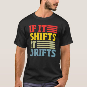 T-shirt Trois voitures en pédale Stick Shift Transmission
