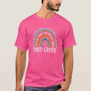 T-shirt Troisième 3e année Enseignant de l'arc-en-ciel Équ