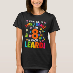 T-shirt Troisième Année Premier Jour De L'École 8 Ans Reto