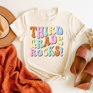 T-Shirt Troisième année Rock Retour à l'école 3e année Ens