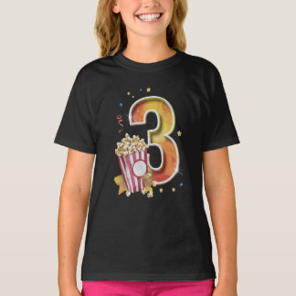T-shirt Troisième Anniversaire Vidéo Magie Numéro Un Popco