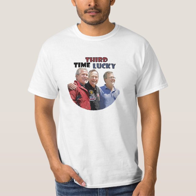 T-shirt Troisième chance : Jeb Bush 2016 (Devant)