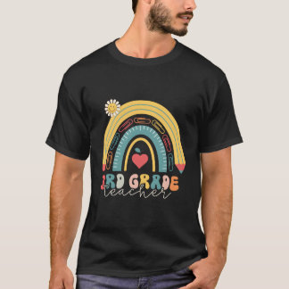T-shirt Troisième Classe Retour À L'École Arc-En-Ciel 3E C