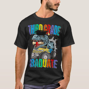 T-shirt Troisième grade Monster Truck Dinosaur T-rex