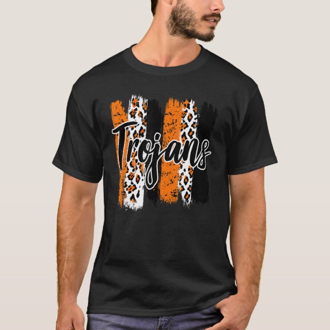 T-shirt Trojans School Sports Ventilateur Team Spirit Masc (Devant)