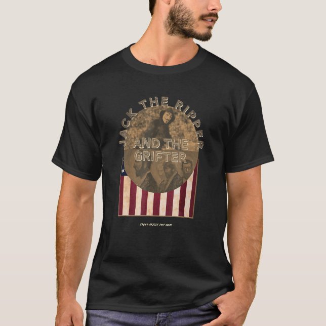 T-shirt Troll Artist Dot Com Jack the Ripper et Grift (Devant)
