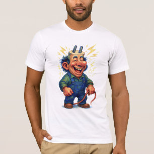 T-shirt Troll d'électricien - Humour choquant pour le Powe