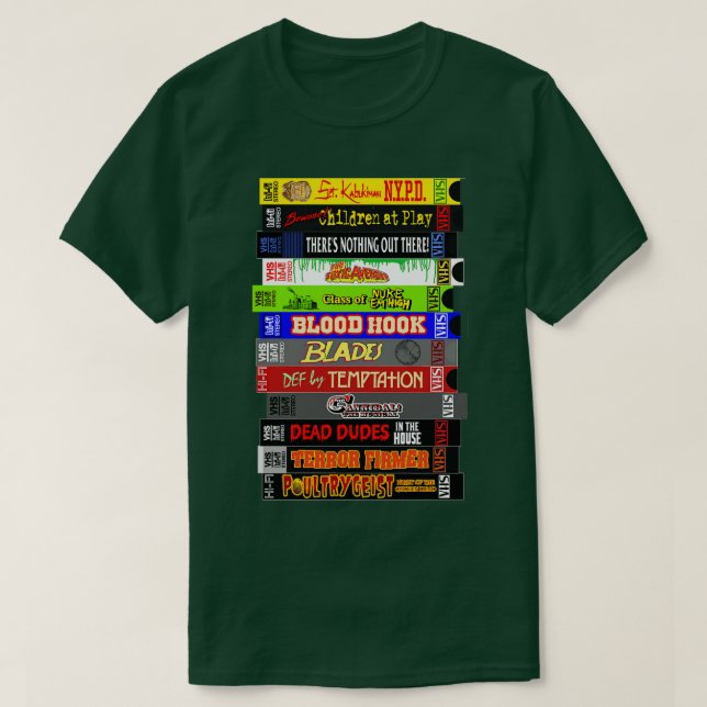 T-SHIRT TROMA VHS STACK (Design devant)