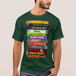T-SHIRT TROMA VHS STACK