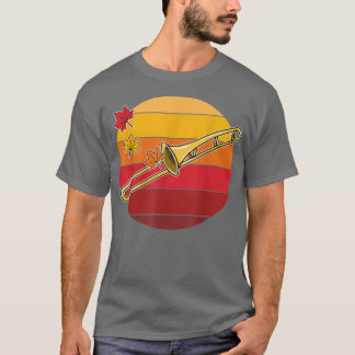 T-shirt Trombone Automne Tromboniste Thanksgiving Brass