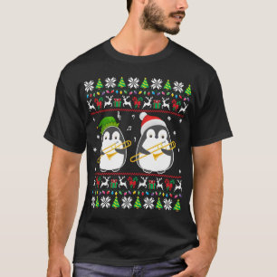 T-shirt Trombone laide Sweater Elf Père Noël Penguin
