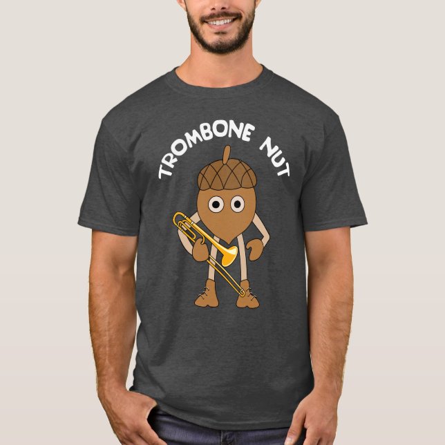 T-shirt Trombone Nut Text (Devant)