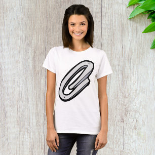 T-shirt Trombone Pince à Papier Argentée Fournitures et Pa