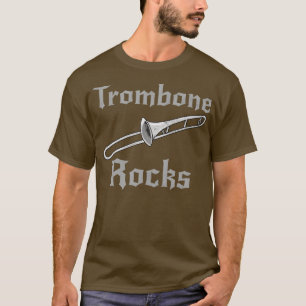 T-shirt Trombone Rocks Trombonist Goth Heavy Rock Brass Mu