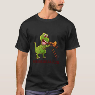 T-shirt Trombosaurus Drôle Dinosaure Joueur de Trombone Tr