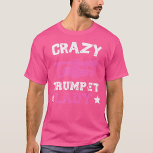 T-shirt Trompette folle Lady instrument de musique trompet