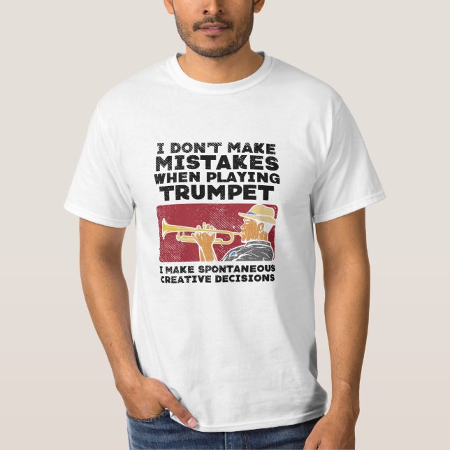 T-shirt Trompette - Jouer Une Trompette (Devant)