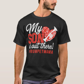 T-shirt Trompette Maman Trompettiste Instrument de Musique