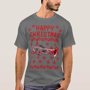 T-shirt Trompette moche Noël Trumpeter Brass enseignant Mu