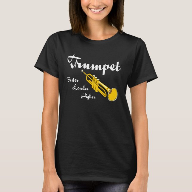 T-shirt Trompette supérieure (Devant)