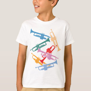 T-shirt Trompettes colorées