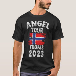 T-shirt Troms 2023 Angel Tour en Norvège avec Drapeau